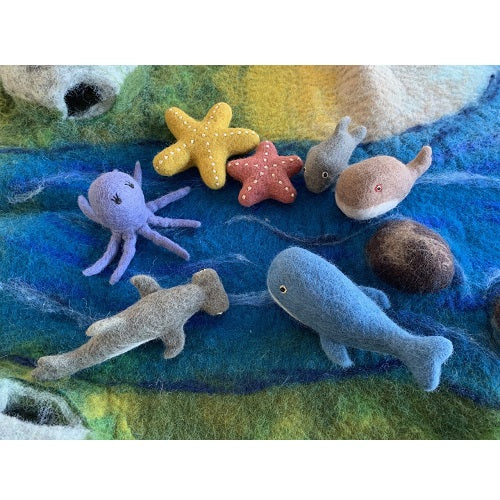 Papoose  Sea Animals, Set of 7