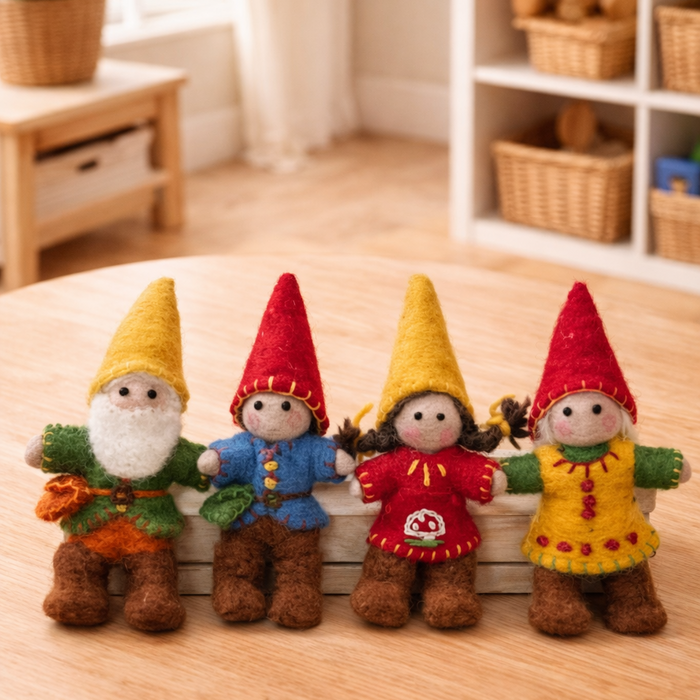 Papoose Gnome Family, Set of 4