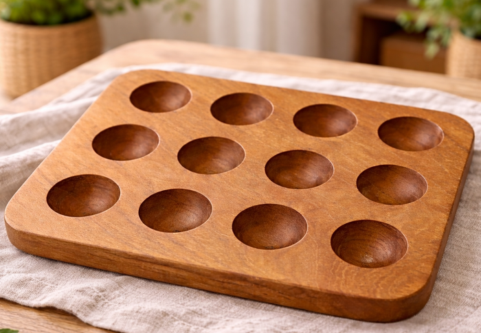 Papoose Wooden Egg Tray
