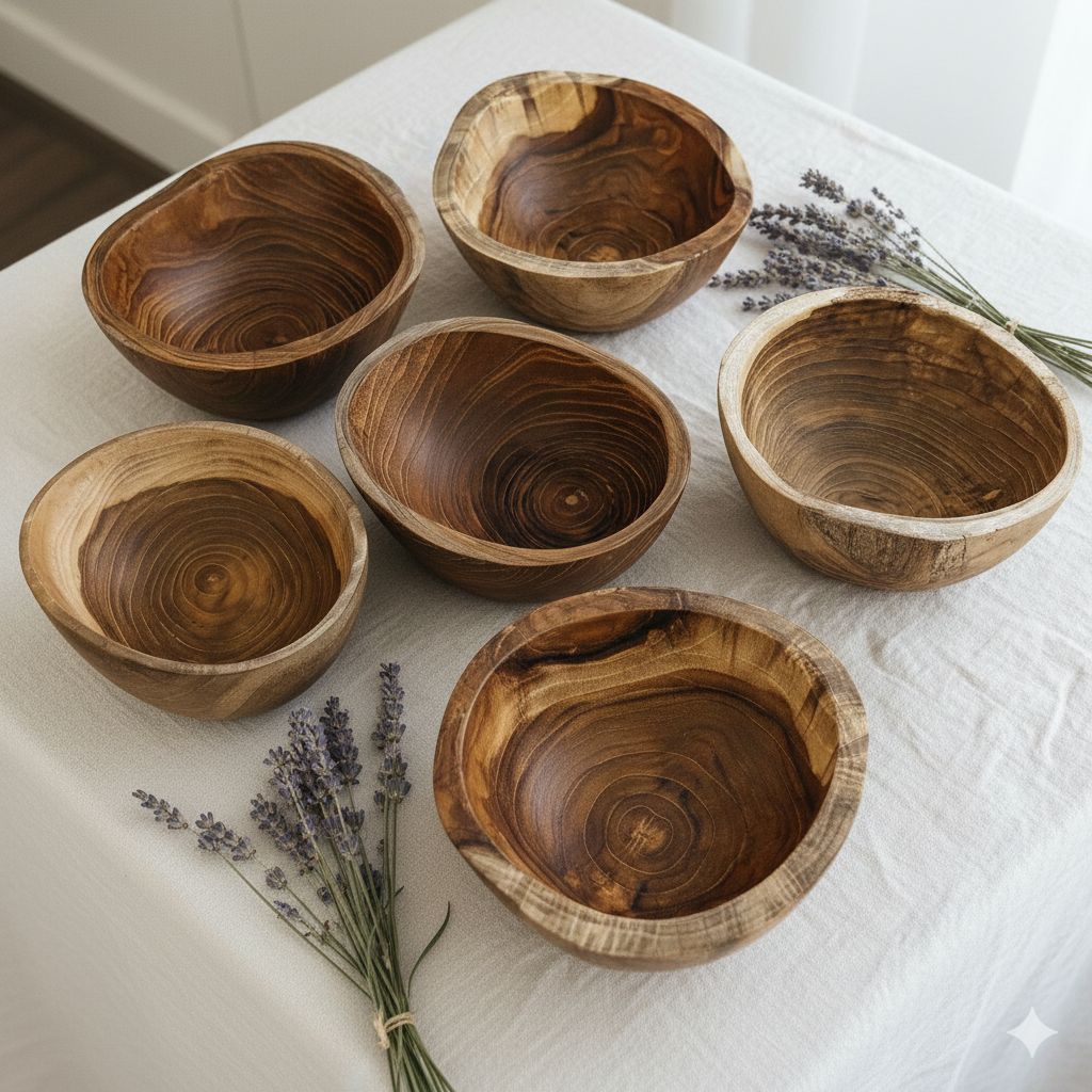Papoose Wooden Potion Teak Bowl
