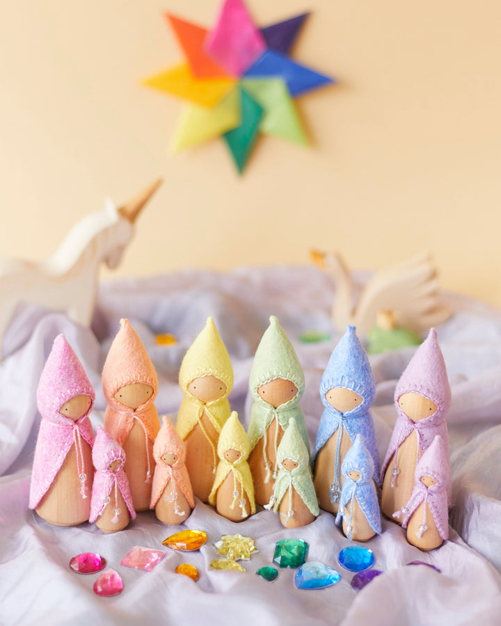 Pastel Green Wooden Gnome