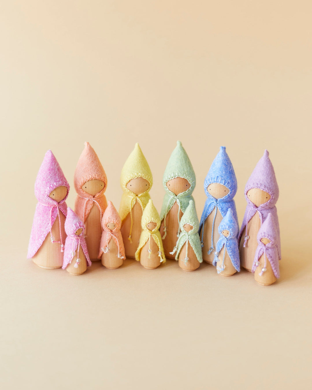 Pastel Green Wooden Gnome