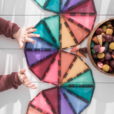 Sale Connetix Tiles 40 Piece Pastel Geometry Pack