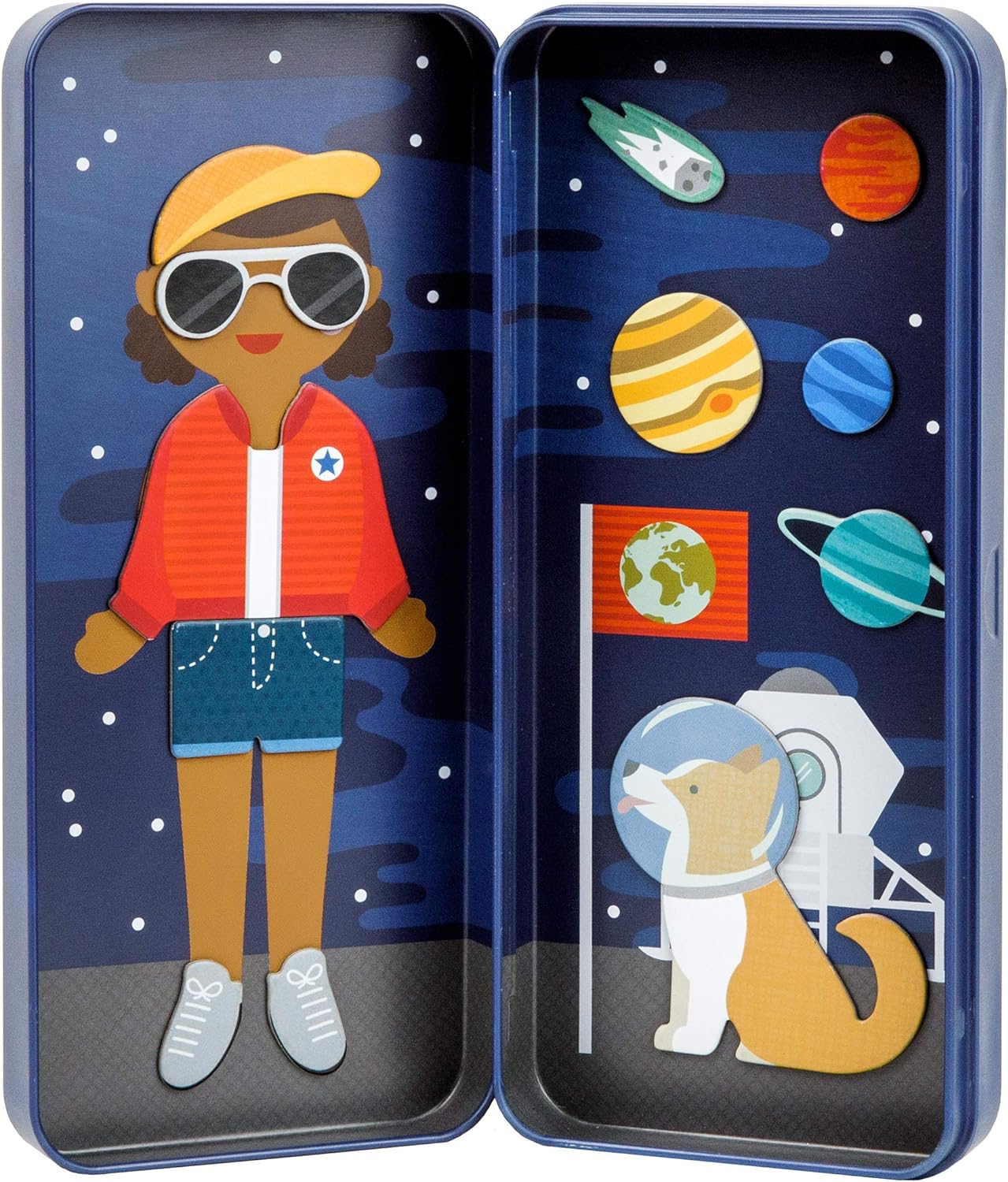 Petit Collage Shine Bright Space Bound Magnetic Play Set