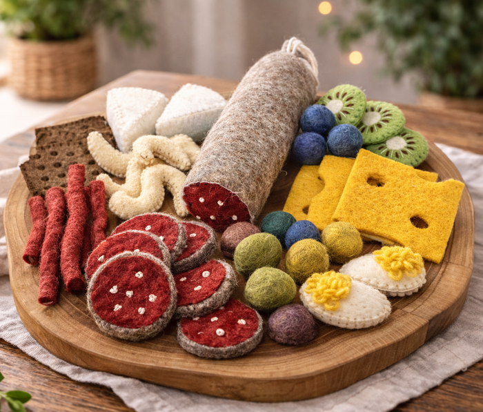 Mixed Charcuterie with Board, Set of 39 Pieces
