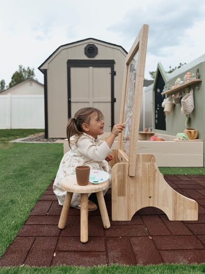 Sale Q Toys Toddler Wooden Perspex Easel