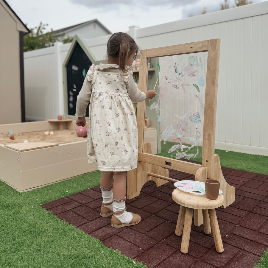 Q Toys Toddler Wooden Perspex Easel