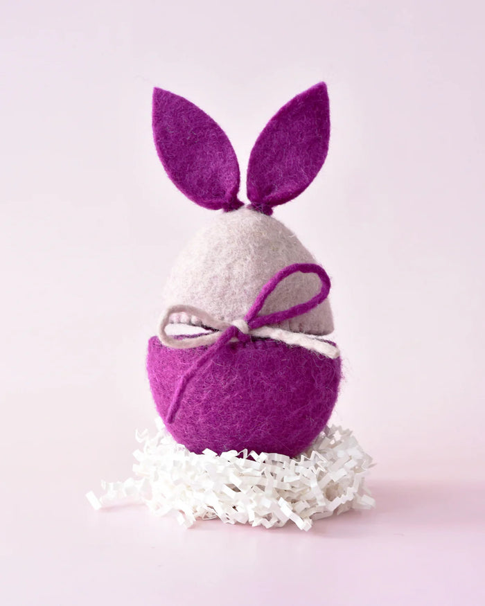 Sale Purple Easter Egg Cover with Bunny Ears