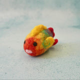 Rainbow Fish, Little Brood hand-felted wool felt fish, a reef creature for small-world ocean play. · view 1