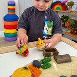 Rainbow Fish, soft wool felt sized for small hands. · view 5