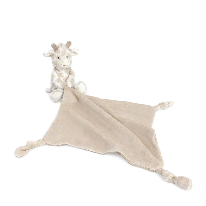 Mon Ami Gentry giraffe knotted security blankie lovey