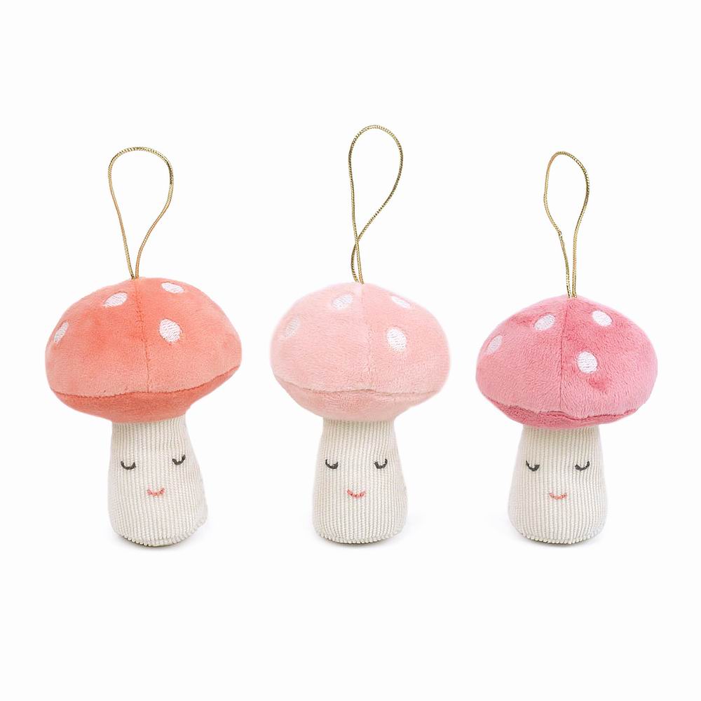 Woodland Mushroom Trio - Pink