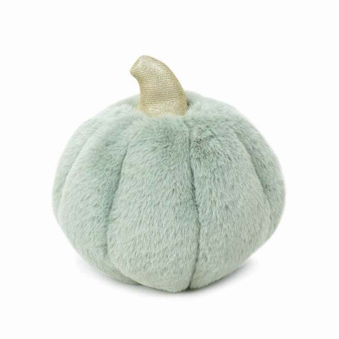 Mon Ami soft sage-green plush decorative pumpkin