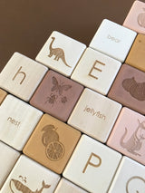 Sabo Concept Alphabet Blocks, Light Pink · view 3