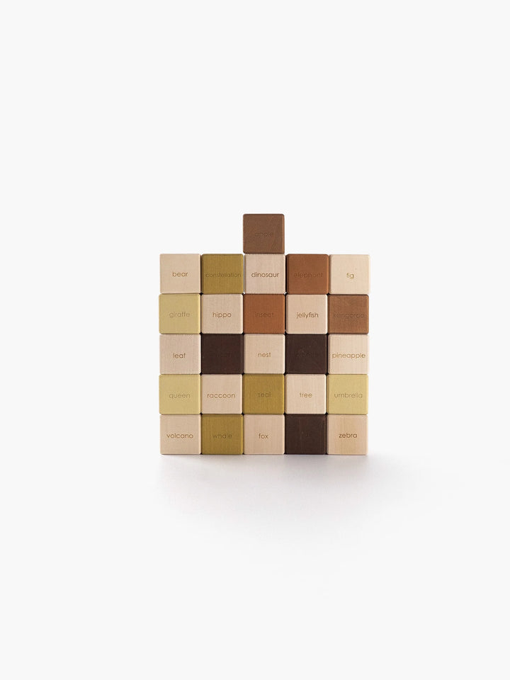 Sabo Concept Alphabet Blocks, Olive