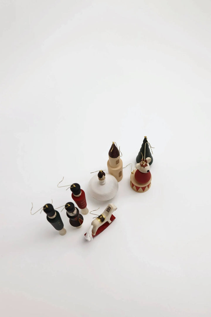 Sale Sabo Concept Wooden Christmas Ornaments – Nutcracker, Ballerina, Mouse King &amp; Soldiers (9-Piece Set)
