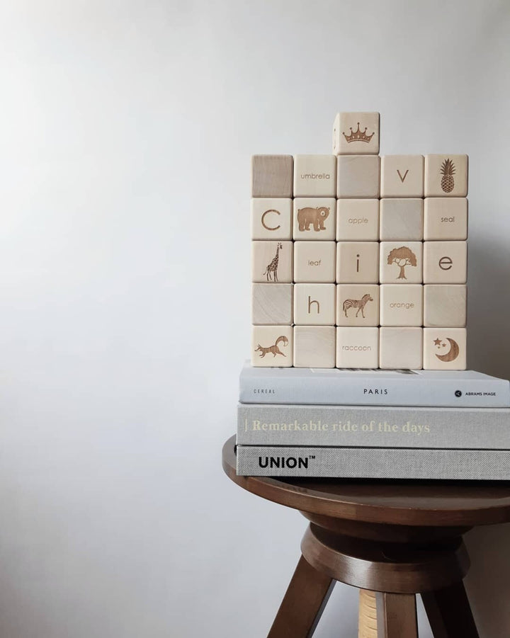 Sabo Concept Alphabet Blocks, Natural