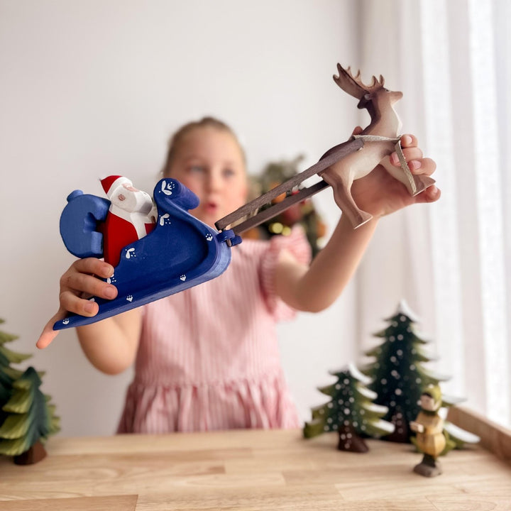 Sale Bumbu Santa Claus, Sleigh and Reindeer Set