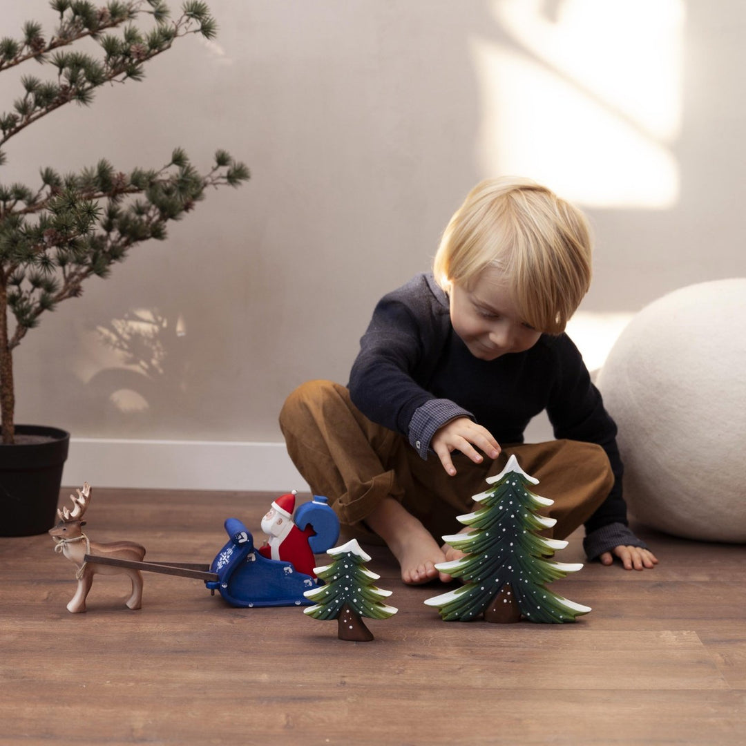 Sale Bumbu Santa Claus, Sleigh and Reindeer Set