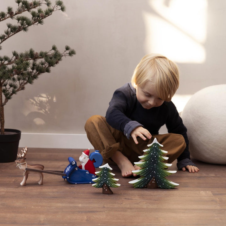 Sale Bumbu Santa Claus, Sleigh and Reindeer Set