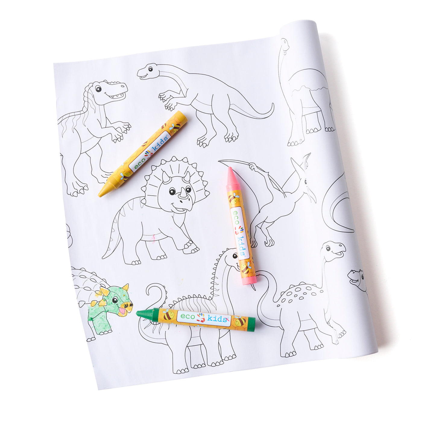 Eco-Kids Coloring Scroll, Dinosaur