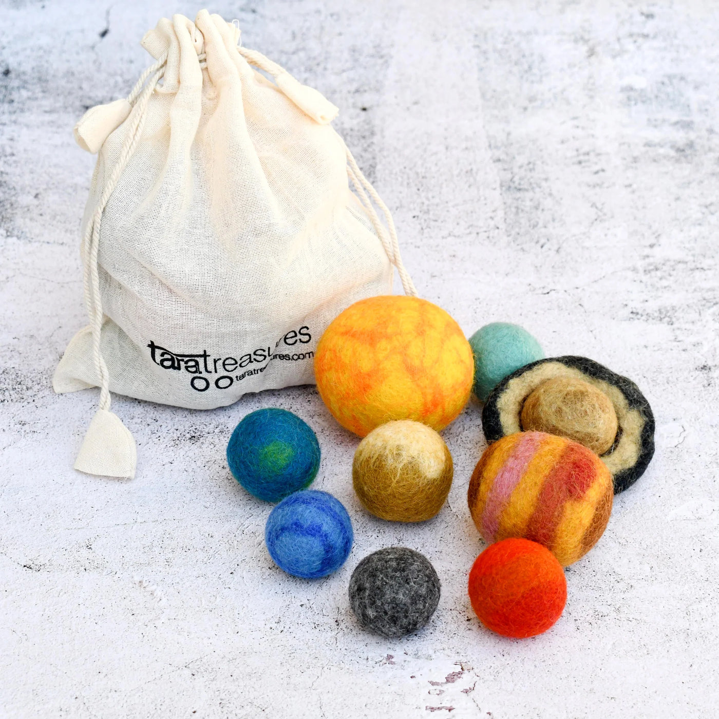 Solar System Space Felt Planets