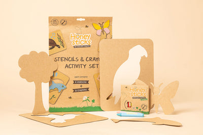 Honeysticks Stencils and Crayons Activity Set