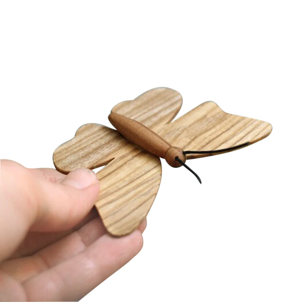 Wooden Butterfly, Natural