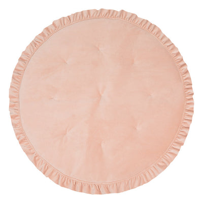 Soft Velvet “Apricot” Mat with Frill