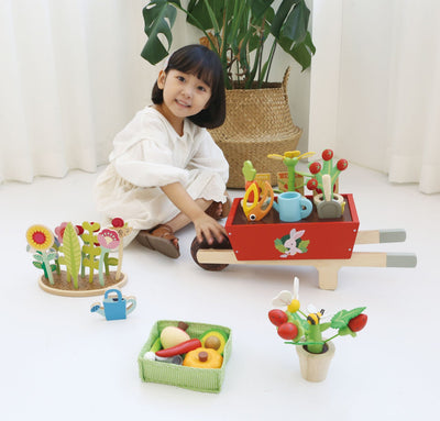 Tender Leaf Garden Wheelbarrow Set