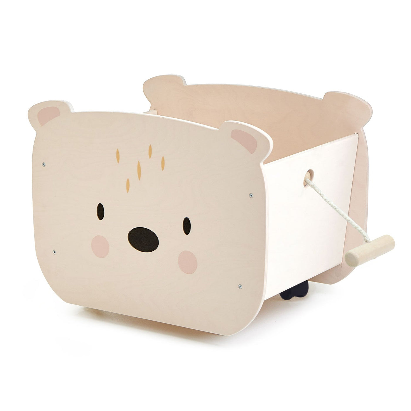 Tender Leaf Pull Along Bear Cart