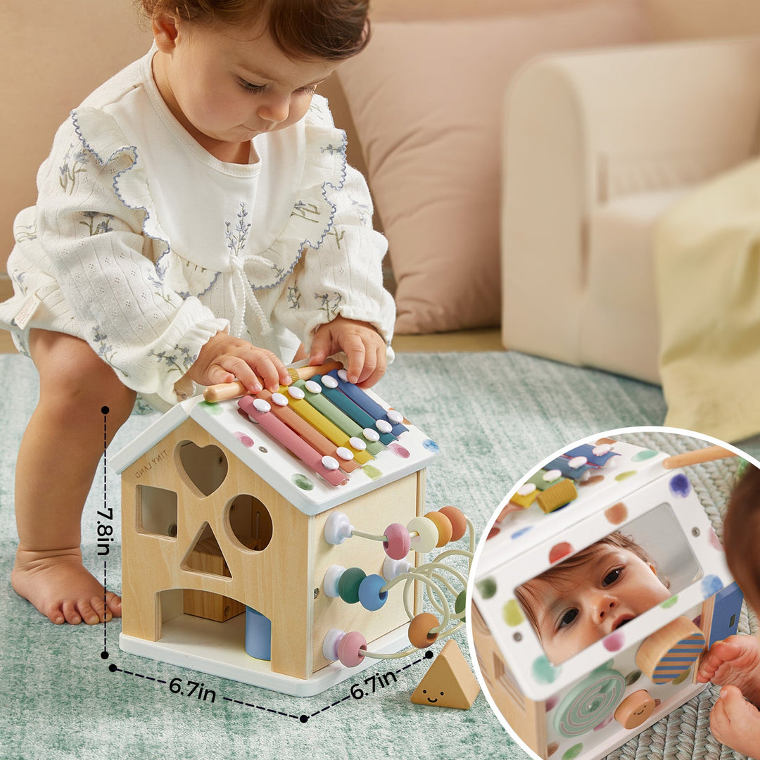 Sale Tiny Land® Cottage Activity Cube - Morandi
