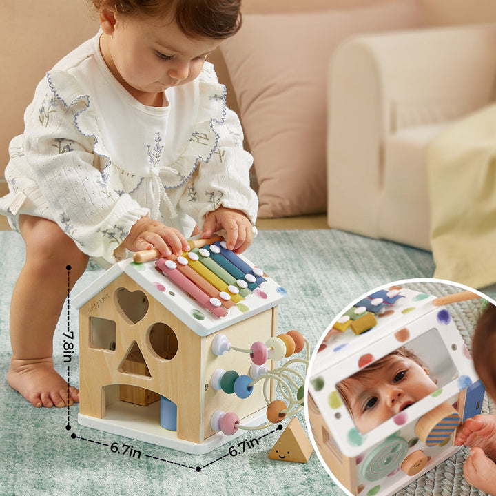 Sale Tiny Land® Cottage Activity Cube - Morandi