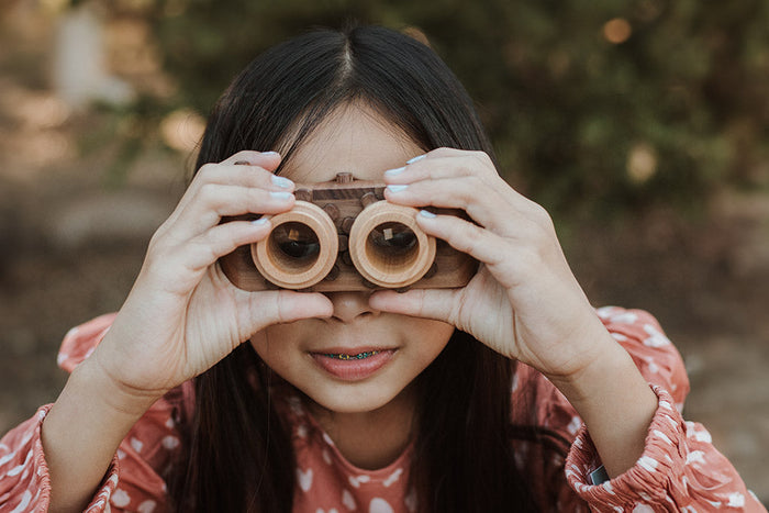 Twinkle Camera - Walnut Camera Body W/ Beechwood Lenses
