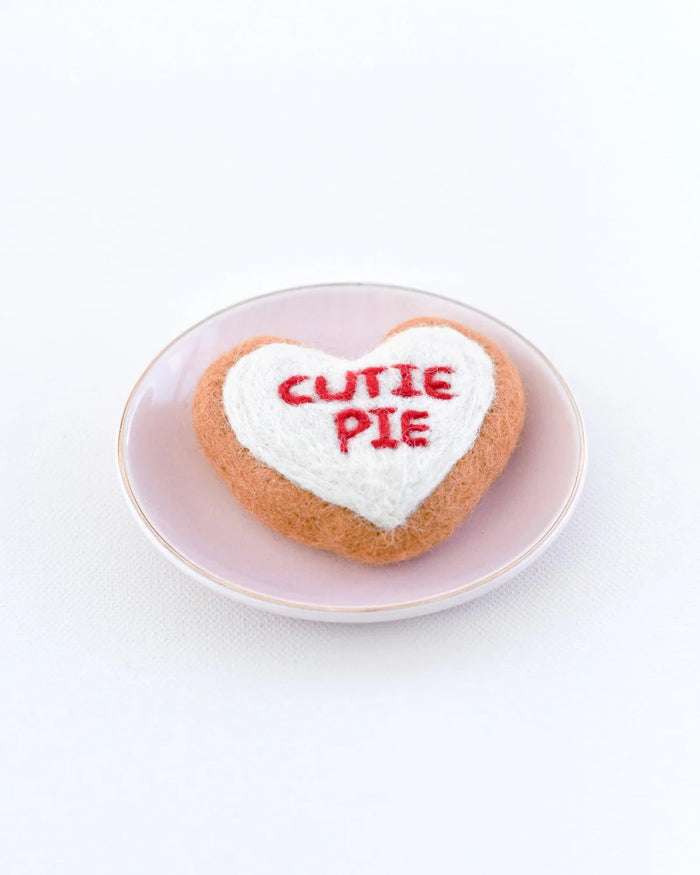 Felt "Cutie Pie" Heart Icing Cookie