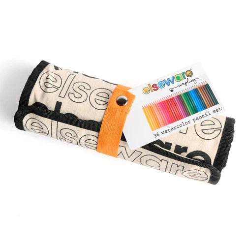 Elseware Unplug (Eco-Kids) Watercolor Pencils with Canvas Rollup