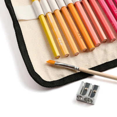 Elseware Unplug (Eco-Kids) Watercolor Pencils with Canvas Rollup