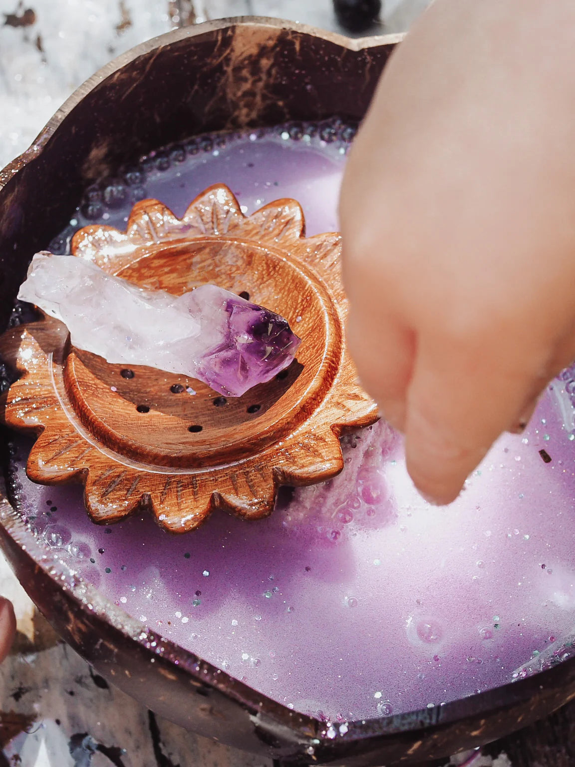 Pre-Order Wild Mountain Child Amethyst Crystal PlayFizz (Ships in September)