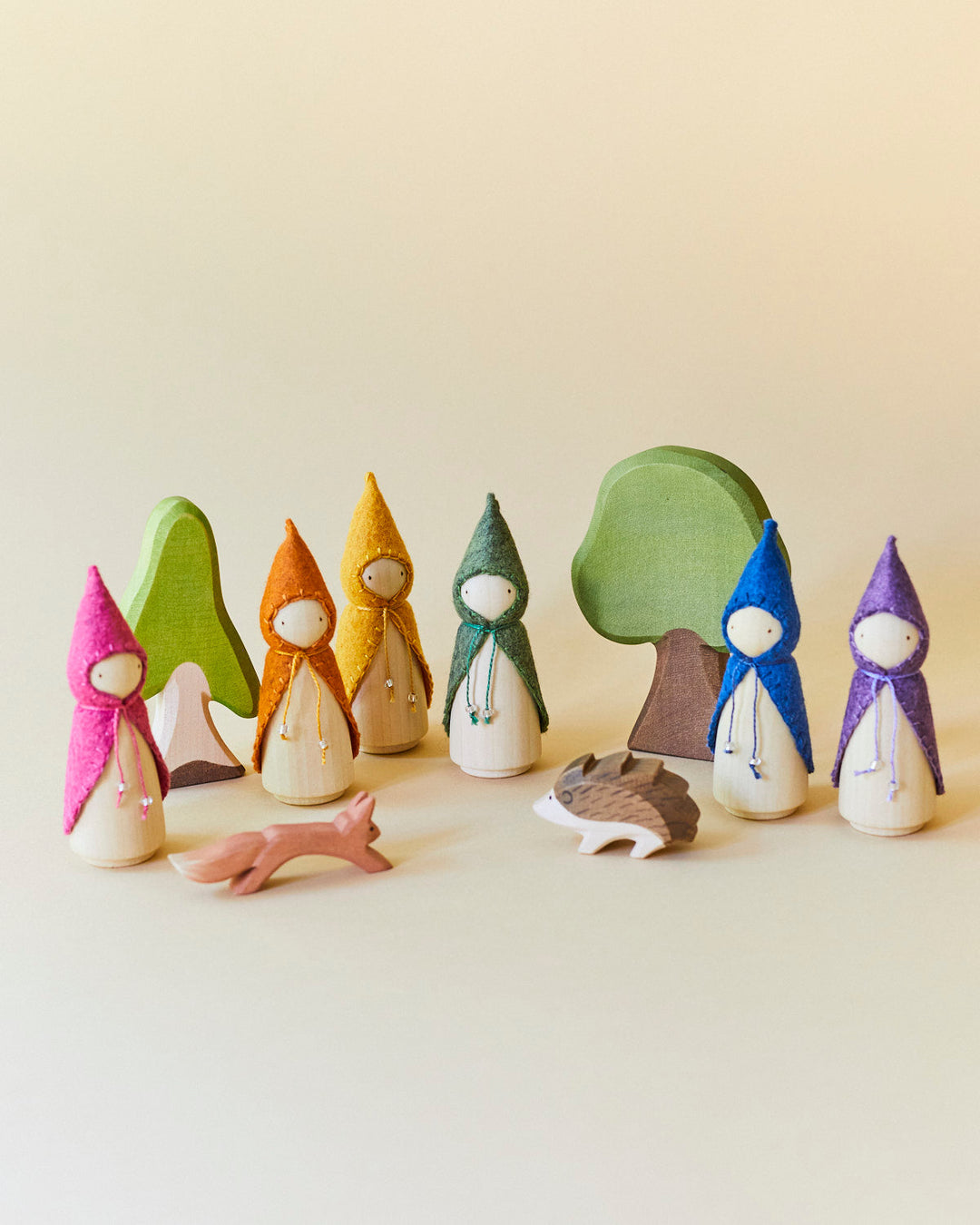 Orange Wooden Gnome