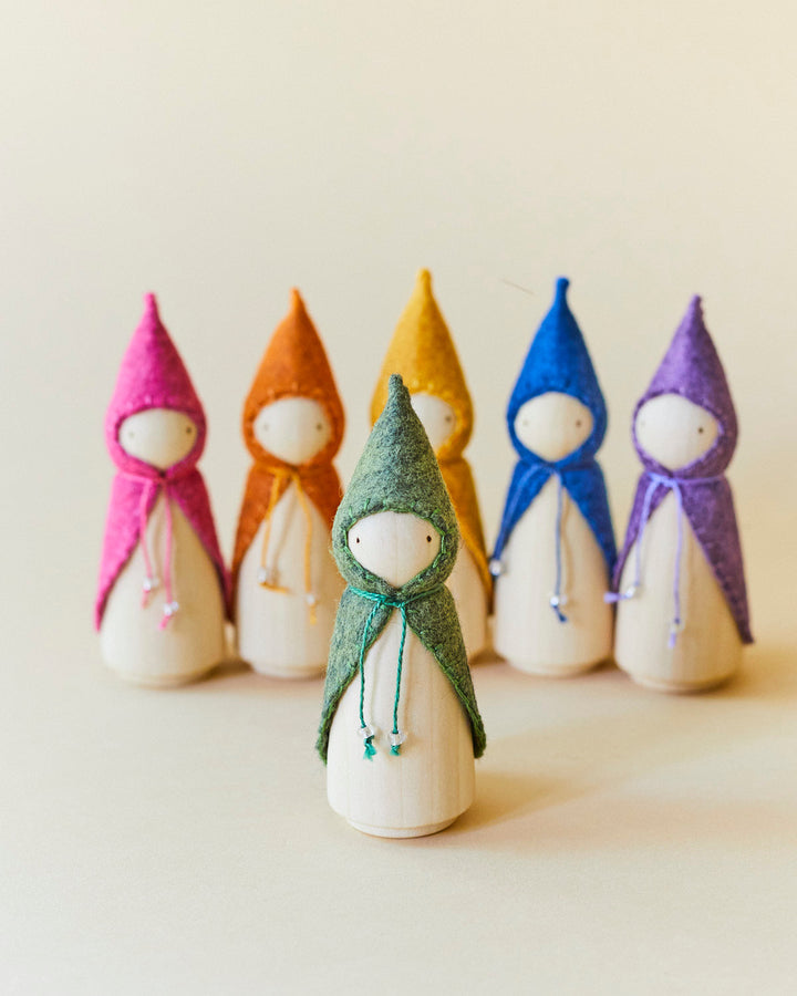 Orange Wooden Gnome