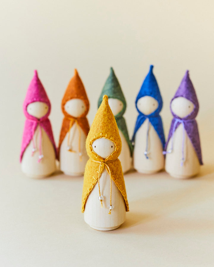 Yellow Wooden Gnome