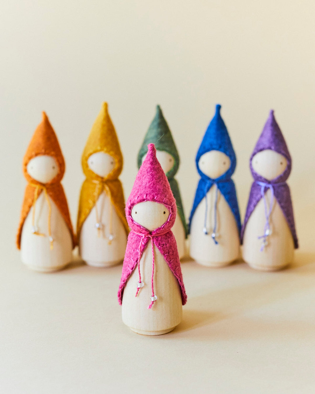 Orange Wooden Gnome