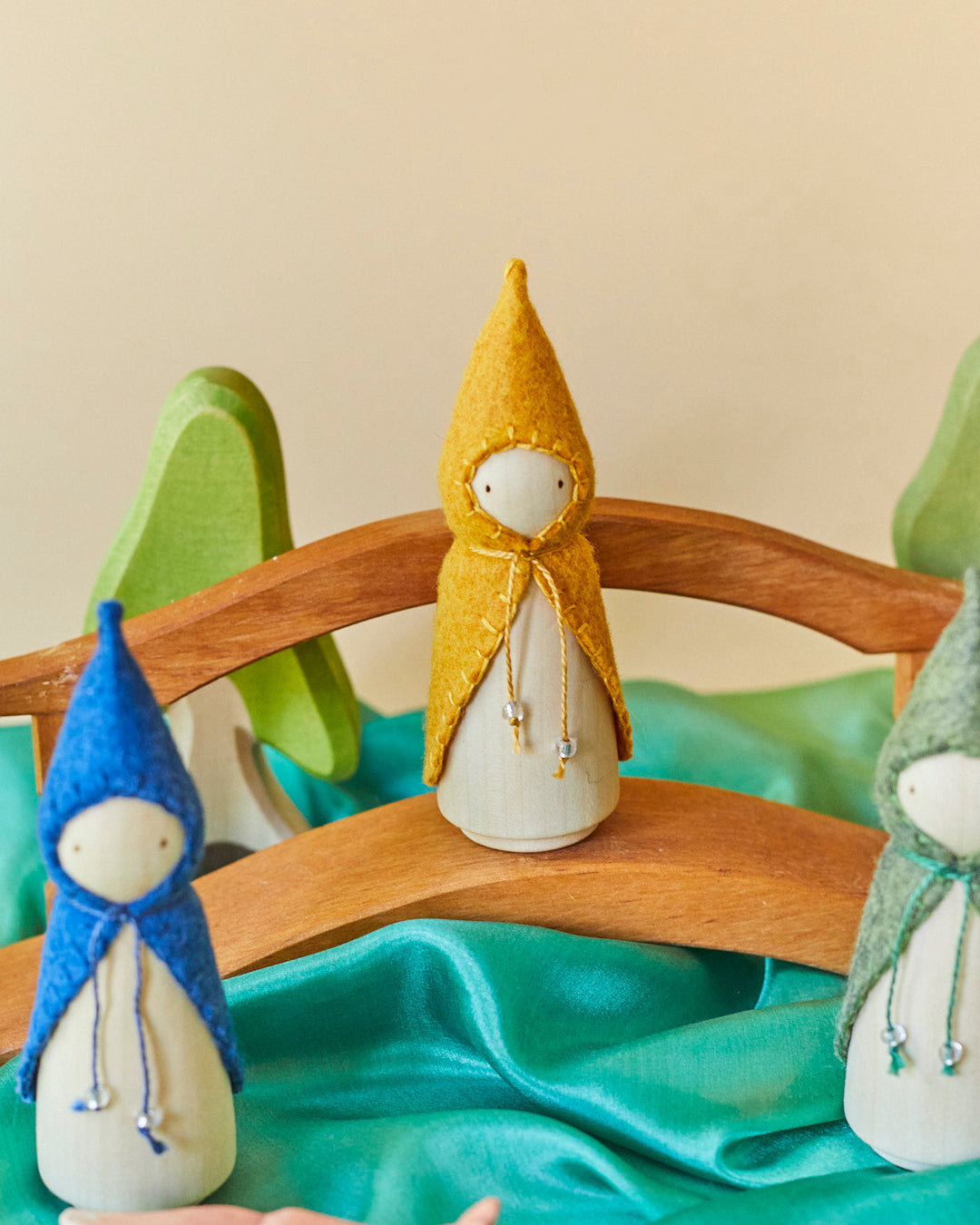 Green Wooden Gnome