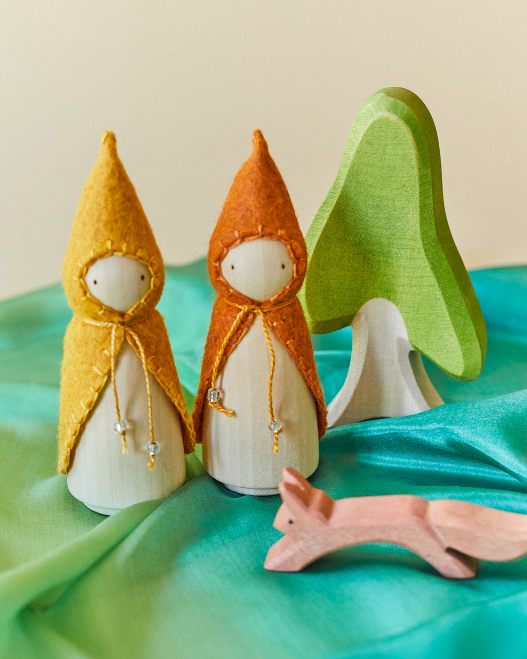 Orange Wooden Gnome