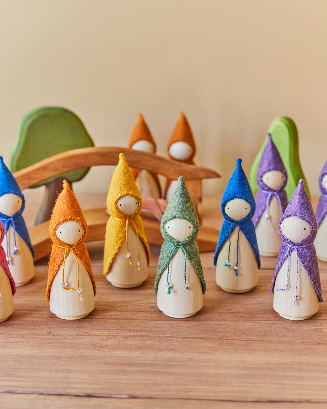 Purple Wooden Gnome