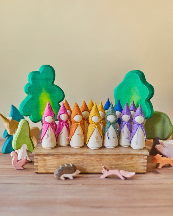 Purple Wooden Gnome