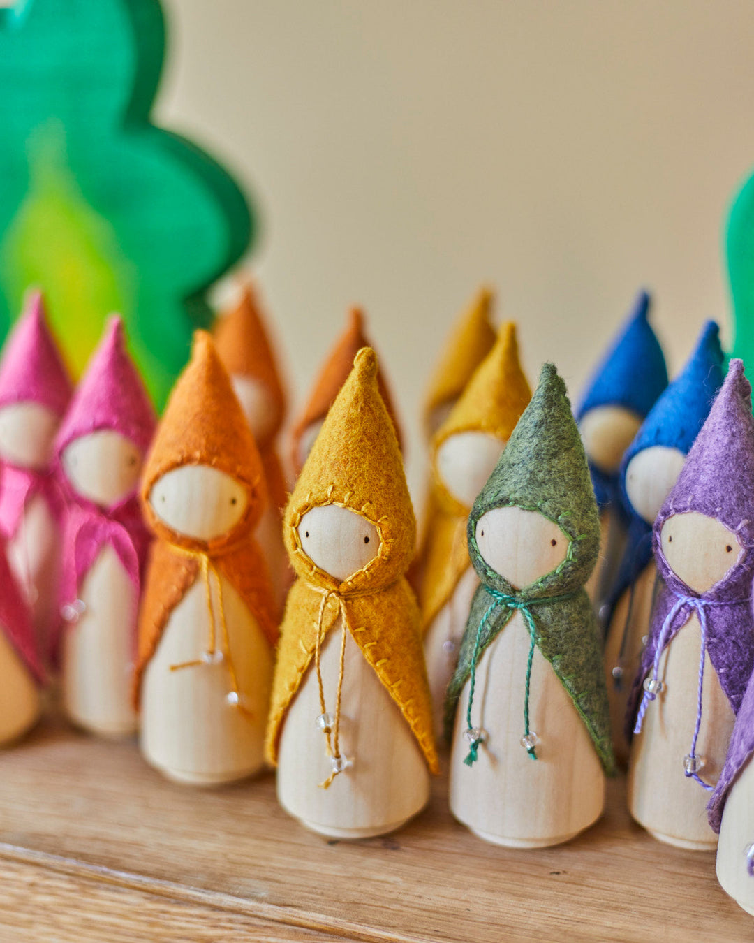 Pink Wooden Gnome