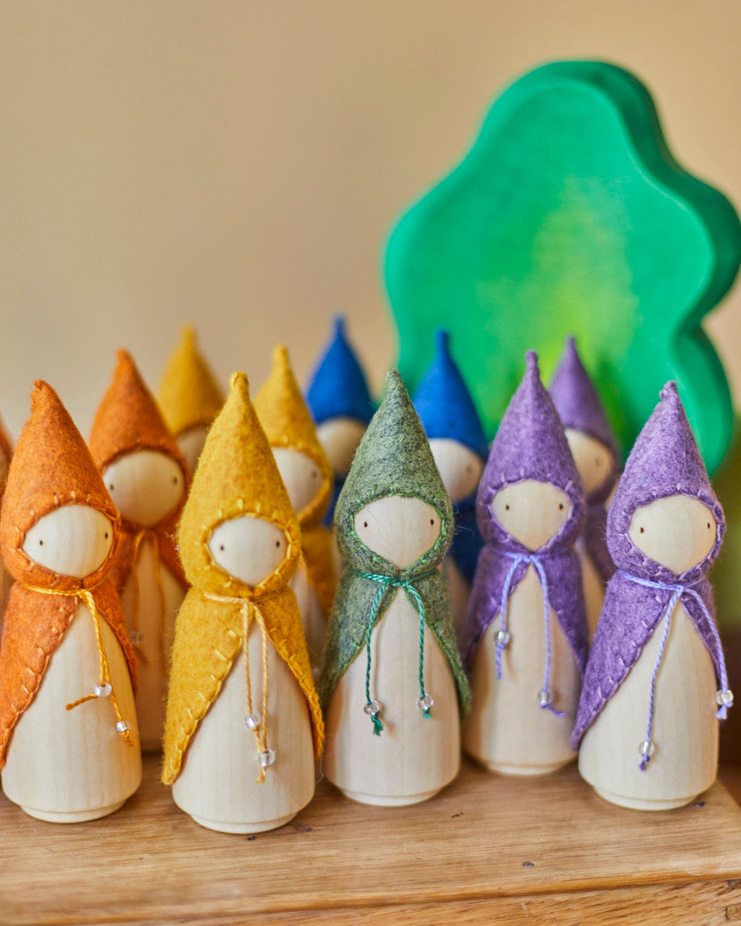 Orange Wooden Gnome
