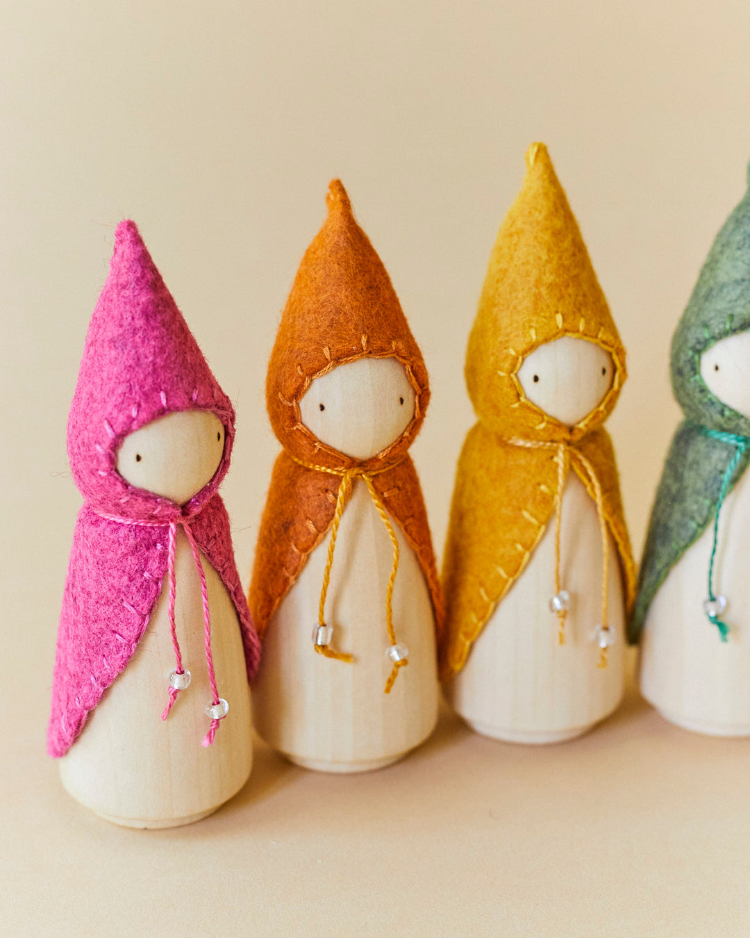 Pink Wooden Gnome