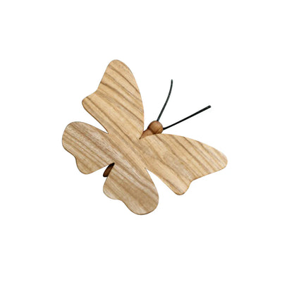 Wooden Butterfly, Natural